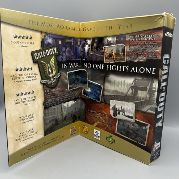 Call Of Duty PC Activision 2003 Game of the Year Two Discs - Picture 7 of 10